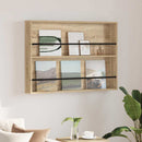 vidaXL Magazin állvány polcokkal Sonoma tölgy 100 x 12 x 70 cm Faanyag