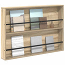 vidaXL Magazin állvány polcokkal Sonoma tölgy 100 x 12 x 70 cm Faanyag
