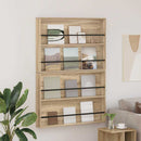 vidaXL Magazin állvány 2 pcs Sonoma tölgy 100 x 12 x 70 cm Faanyag