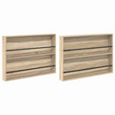 vidaXL Magazin állvány 2 pcs Sonoma tölgy 100 x 12 x 70 cm Faanyag