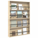vidaXL Magazin állvány 2 pcs Sonoma tölgy 100 x 12 x 70 cm Faanyag