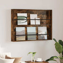 vidaXL Magazin állvány Füstös Tölgy 100 x 12 x 70 cm Szerelt Fa