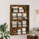 vidaXL Magazin állvány 2 db Füstös Tölgy 100 x 12 x 70 cm Szerelt Fa