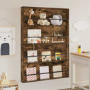 vidaXL Magazin állvány 2 db Füstös Tölgy 100 x 12 x 70 cm Szerelt Fa