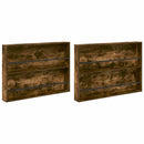 vidaXL Magazin állvány 2 pcs Füstölt tölgy 100 x 12 x 70 cm Faanyag