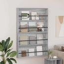 vidaXL Magazin állvány 2 db Szürke Sonoma 100 x 12 x 70 cm Szerelt Fa