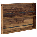 vidaXL Magazin állvány polcokkal Öreg fa 100 x 12 x 70 cm Faanyag