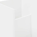 vidaXL Magazin állvány polcokkal Fehér 35 x 35 x 45 cm Faanyag