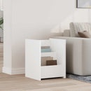 vidaXL Magazin állvány polcokkal Fehér 35 x 35 x 45 cm Faanyag