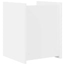 vidaXL Magazin állvány polcokkal Fehér 35 x 35 x 45 cm Faanyag