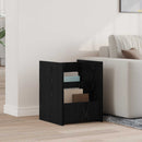 vidaXL Magazin állvány polcokkal Fekete tölgy 35 x 35 x 45 cm Faanyag