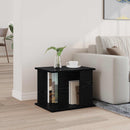 vidaXL Magazin állvány polcokkal Fekete tölgy 35 x 35 x 45 cm Faanyag