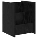 vidaXL Magazin állvány polcokkal Fekete tölgy 35 x 35 x 45 cm Faanyag