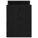 vidaXL Magazin állvány polcokkal Fekete tölgy 35 x 35 x 45 cm Faanyag