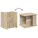 vidaXL Magazin állvány polcokkal Sonoma tölgy 35 x 35 x 45 cm Faanyag