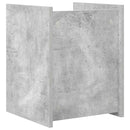 vidaXL Magazin állvány polcokkal Beton Szürke 35 x 35 x 45 cm Faanyag