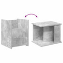 vidaXL Magazin állvány polcokkal Beton Szürke 35 x 35 x 45 cm Faanyag
