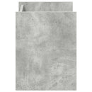 vidaXL Magazin állvány polcokkal Beton Szürke 35 x 35 x 45 cm Faanyag