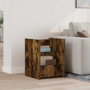 vidaXL Magazin állvány Füstölt tölgy 35 x 35 x 45 cm Szerelt Fa