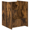 vidaXL Magazin állvány polcokkal Füstölt tölgy 35 x 35 x 45 cm Faanyag