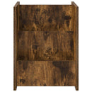 vidaXL Magazin állvány polcokkal Füstölt tölgy 35 x 35 x 45 cm Faanyag