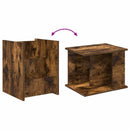 vidaXL Magazin állvány polcokkal Füstölt tölgy 35 x 35 x 45 cm Faanyag