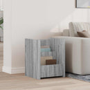 vidaXL Magazin állvány polcokkal Szürke Sonoma 35 x 35 x 45 cm Faanyag