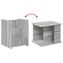 vidaXL Magazin állvány polcokkal Szürke Sonoma 35 x 35 x 45 cm Faanyag