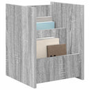 vidaXL Magazin állvány polcokkal Szürke Sonoma 35 x 35 x 45 cm Faanyag