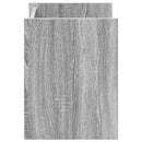 vidaXL Magazin állvány polcokkal Szürke Sonoma 35 x 35 x 45 cm Faanyag