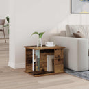 vidaXL Magazin állvány polcokkal Öreg fa 35 x 35 x 45 cm Faanyag