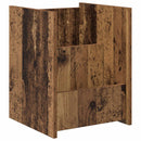 vidaXL Magazin állvány polcokkal Öreg fa 35 x 35 x 45 cm Faanyag