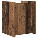 vidaXL Magazin állvány polcokkal Öreg fa 35 x 35 x 45 cm Faanyag