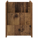vidaXL Magazin állvány polcokkal Öreg fa 35 x 35 x 45 cm Faanyag