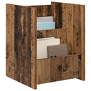 vidaXL Magazin állvány polcokkal Öreg fa 35 x 35 x 45 cm Faanyag
