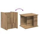 vidaXL Magazin állvány polcokkal Artisan tölgy 35 x 35 x 45 cm Faanyag
