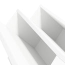 vidaXL Magazin állvány polcokkal Fehér 53 x 40 x 28,5 cm Faanyag