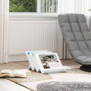 vidaXL Magazin állvány polcokkal Fehér 53 x 40 x 28,5 cm Faanyag