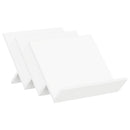 vidaXL Magazin állvány polcokkal Fehér 53 x 40 x 28,5 cm Faanyag