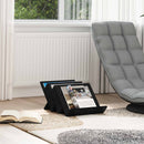 vidaXL Magazin állvány Fekete tölgy 53 x 40 x 28,5 cm Faanyag