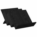 vidaXL Magazin állvány Fekete tölgy 53 x 40 x 28,5 cm Faanyag