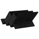 vidaXL Magazin állvány Fekete tölgy 53 x 40 x 28,5 cm Faanyag
