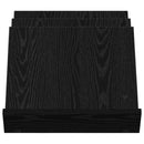 vidaXL Magazin állvány Fekete tölgy 53 x 40 x 28,5 cm Faanyag