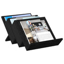 vidaXL Magazin állvány Fekete tölgy 53 x 40 x 28,5 cm Faanyag