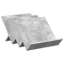 vidaXL Magazin állvány Beton Szürke 53 x 40 x 28,5 cm Faanyag