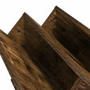 vidaXL Magazin állvány Füstölt tölgy 53 x 40 x 28,5 cm Faanyag