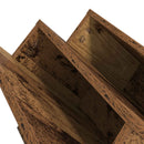 vidaXL Magazin állvány polcokkal Öreg fa 53 x 40 x 28,5 cm Faanyag