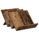 vidaXL Magazin állvány polcokkal Öreg fa 53 x 40 x 28,5 cm Faanyag