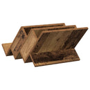 vidaXL Magazin állvány polcokkal Öreg fa 53 x 40 x 28,5 cm Faanyag