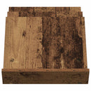 vidaXL Magazin állvány polcokkal Öreg fa 53 x 40 x 28,5 cm Faanyag